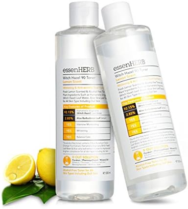 EssenHerb Witch Hazel 90 Toner Lemon Scent 330ml yellow