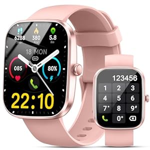 Smart Watch(Answer/Make Calls), 1.91″ Smartwatches for Women Men, Fitness Tracker with 110+ Sport Modes, IP68 Waterproof, Heart Rate/Sleep/Spo2 Monitor, Pedometer, Activity Tracker for Android iOS