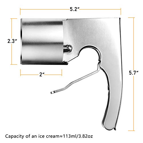 Ice Cream Scoop Stainless Steel Ice Cream Scooper With Spring-powered Trigger Big Volume Scoop Old Fashion Style scoop Nostalgic Scoop Easy To Clean