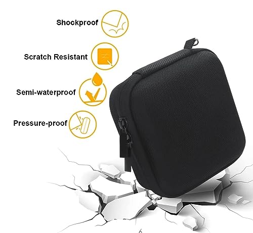 Image of VERTUS Hard Eva Box Case Organizer Portable Zipper Carry Cover Mesh Pocket Storage Bag for Marshall Willen Bluetooth Speaker (Black)