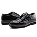 JABASIC Women Lace Up Oxford Shoes Wingtip Brogue Walking Shoes(8,Black)