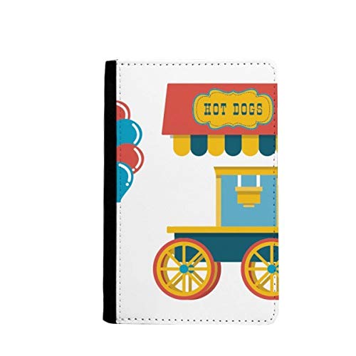 Porte-passeport hot dog amusant et étui portefeuille de voyage illustré pour organiser vos papiers