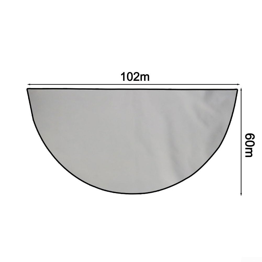 DAZZLEEX Tappetino in silicone in fibra di vetro per camino, protezione del pavimento, tappeto per camini, resistente al fuoco, per stufe a legna, camino, per interni ed esterni (1 mm x 102 cm x 60 cm