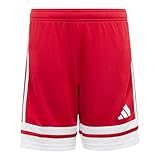 Coupe standard. adidas Unisex Kinder SQUADRA25 Short Kids, Team Power Red 2 / White, 11-12 Years