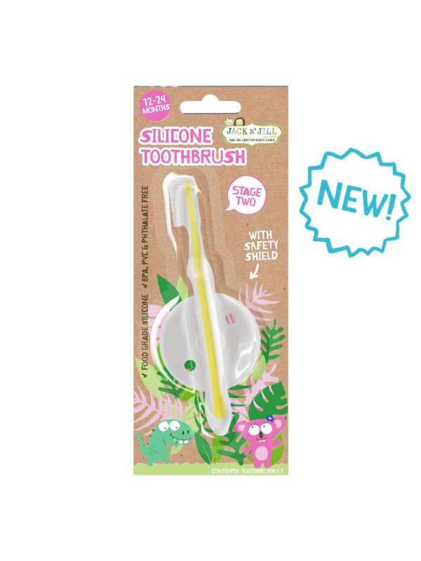 Jack N Jill Diş Fırçalama Seti (Silikon Diş Fırçası + Çilek Aromalı Macun 50G)