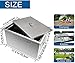 Drop in Ice Chest, Outdoor 304 Stainless Steel Built-in Ice Bucket, Ice Bin Cooler with Cover Including Drain-Pipe & Drain Plug Lid for Cold Wine Beer,20.5''L X 20.5''W X 13''H