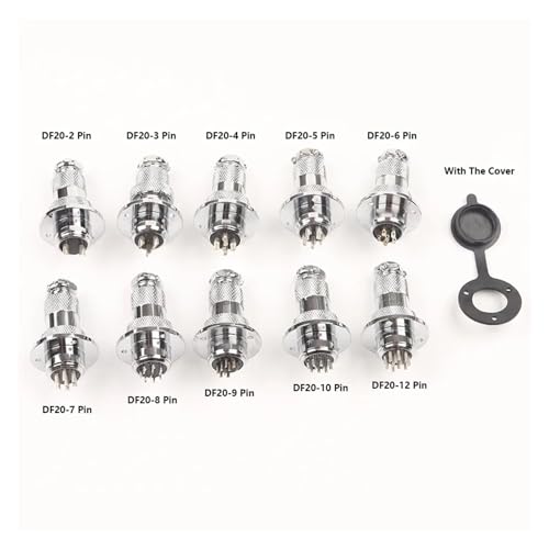 Conector DF20 GX20 de 5 pines para reparar cables sueltos en paneles M19 4