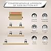 Risidamoy for iPhone 12 Pro 12 Pro Max Power Button and Volume Button Replacement Side Key Button Replace Silence ON Off Mute Control Button Fix Model: A2341 A2406 A2411 A2410 (Gold) #4