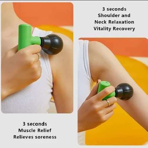 Toriox Fascial Gun - Full Body Massage Machine Deep Tissue Massage Gun - Electric Handheld Massage Machine for Relieving Pain - Bump for Relief from Pain - Bumping Muscle (1PCs) (Multicolor)