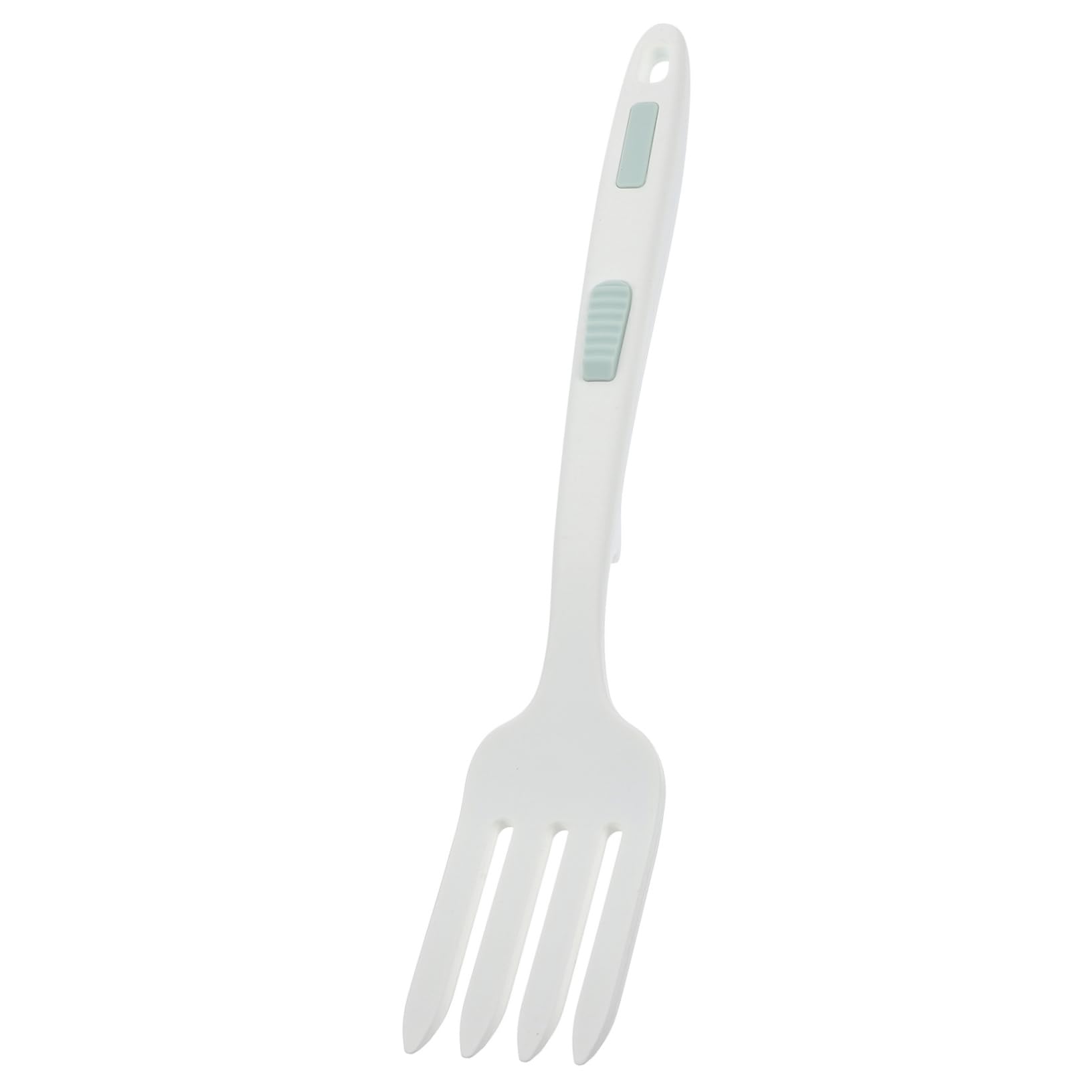 HOLIDYOYO Silicone Cooking Fork Pork Utensil Noodle Cooking Fork Pasta Fork Fruit Large Blending Fork Dinner Fork Eating Fork Party Fork Spaghetti Fork Kitchen Cooking Fork White