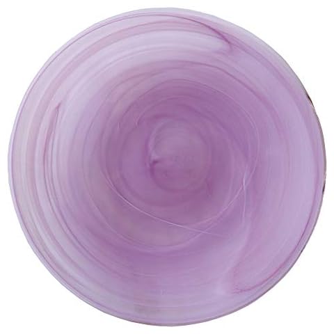 EME Bajo Plato de Cristal en Color Ambar Rosa con Lineas en Espiral, 6 Unidades Cover