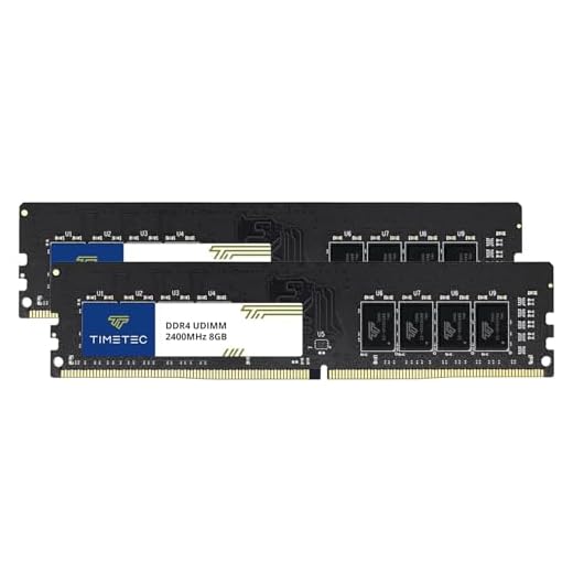 Timetec 16GB Kit (2x8GB) DDR4 2400MHz PC4-19200 Non-ECC Unbuffered 1.2V CL17 1Rx8 Single Rank 288 Pin UDIMM Desktop PC Memoria RAM Módulo Actualización (16GB Kit(2x8GB))