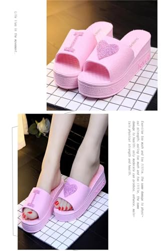 Cute “Love” Summer Slippers for Women Clean Girl Aesthetic Hotel-Style Comfort Adorable and Cozy Indoor Footwear4