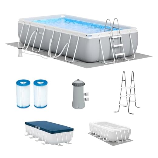 INTEX 26791EH 16ft x 8ft x 42in Prism Frame Pool with Cartridge Filter Pump