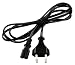 Produktbild Euro-Netzkabel McPower mit Doppelnutstecker Länge 1.5 m. 2x0.75 mm². schwarz