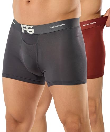 Image of ESSA Men's Ultra-Soft Modal Trunk Underwear | Moisture-Absorption with 4-Way Stretch | Breathable Contour Pouch, Microfiber Waistband with Spandex
