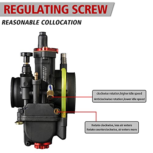 Image of NIBBI Carburetor PWK28 fit Motorcycle Engine with 28mm Carb Jets for DirtBike MiniBike Pit Bike GY6 ATV
