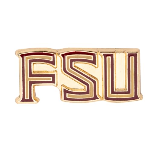 Image of Desert Cactus Florida State University Magnetic Metal Lapel Pin (D) | Officially Licensed FSU Florida State Seminoles Enamel Finish Lapel Pin Formal Wear Bag and Hat Jewelry Tie Track Brooch Pin