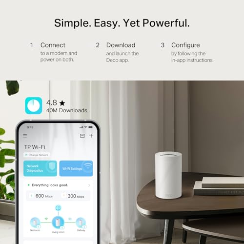 undefined TP-Link Deco BE67 Tri-Band WiFi 7 BE14000 Whole Home Mesh System | 8-Stream 14Gbps | 1×10G+1×2.5G Multi-gig Wired Backhaul | Up to 8100 Sq.ft | VPN, HomeShield, MLO, 320 MHz, AI-Roaming (3-Pack) の商品画像 6
