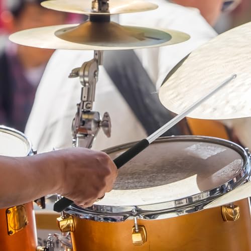 Baquetas de aluminio 5A para percusión, par plateado miniatura 4