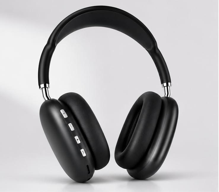 P9 Wireless Bluetooth Over-Ear Headphones with Mic | Deep Bass | Noise Reduction | Foldable Design | 10-12H Battery | Compatible with Android, iOS, Laptop (Colors May Vary)-picture-17