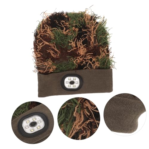 COSMEVIVI Gorro De Camuflaje con Luz Led Incorporada Gorro para Hombre con Linterna Frontal para Equipo De Correr Nocturno - imagen 8