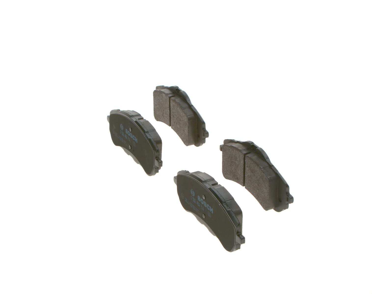 Bosch BP1709 - Plaquettes de Frein Avant pour Voiture - Qualité Bosch - Réduction du Bruit et de la Poussière - Certifié ECE-R90 - Sans Cuivre - Jeu de 4 Plaquettes - Avec Accessoires