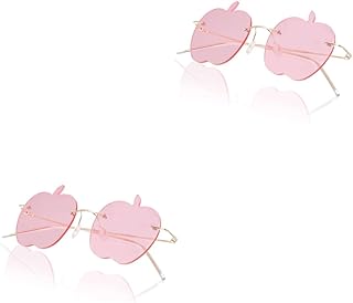 2 Pares De Óculos De Sol Engraçados Óculos De Sol Piloto Para Homens Óculos De Sol Masculinos Polarizados Óculos De Sol Masculinos Sem Aro Óculos De Sol Fashion Para Mulheres