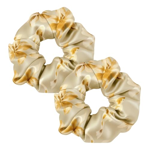 LILYSILK 100% Seide Haarringe Damen Pferdeschwanzhalter Haarband aus Seide, Haargummis Verpackung MEHRWEG (Fische, 2) 1 stück (2er Pack) Fische