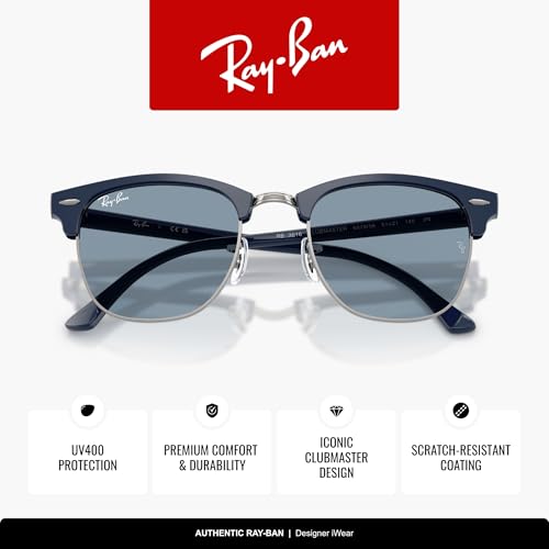 Image of Ray-Ban RB3016 Clubmaster Classic Square Sunglasses for Men for Women