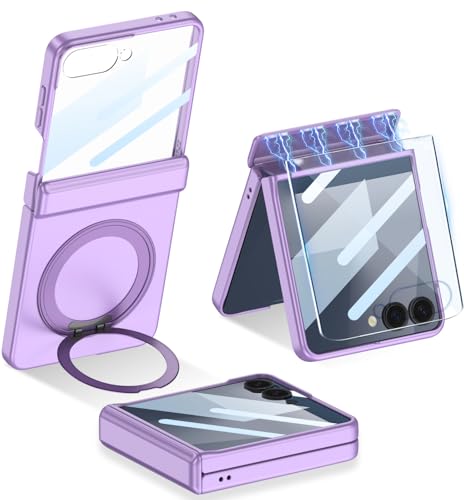 Coque Samsung Galaxy Z Flip 7 Violette Antichoc Compatible Chargement Sans Fil à Induction