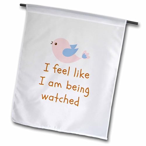 3dRose Image of a Bird With Text of I feel like I am being watched - Flags (fl-383537-2)