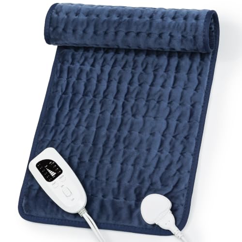Image of Heating Pad,Electric Heating Pads,Heating Pad for Back,DarkBlue,24x12 in