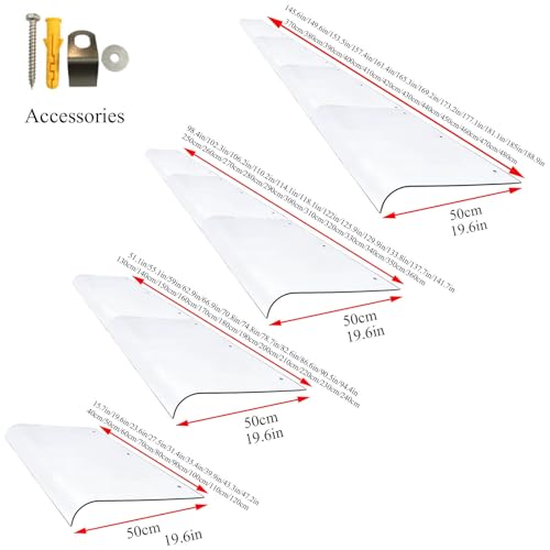 Auvent de toit en polycarbonate transparent pour façade moderne - 3