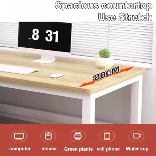 Bureau d'ordinateur en noyer 140x70 cm moderne et simple