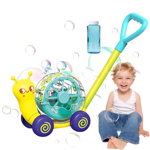 Cortacésped de burbujas - Bubble Bower eléctrico para,Juguete de empuje de jardinería divertido con soplador de burbujas, juegos de fiesta, regalos de cumpleaños para, juguetes al aire libre, trotador