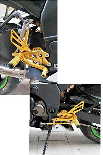 Repose-pieds arrière moto réglable commandes reculées Ninja ZX10R 2004