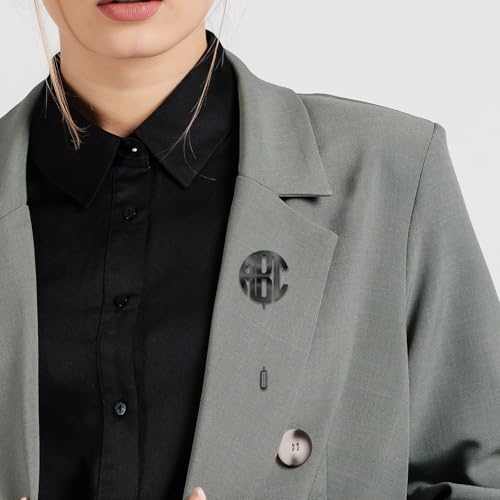 Image of Custom Lapel Pin for Women Men - Name Brooch Pin Personalized Stainless Steel for Wedding Business Party - Gold /Silver /Black Customized Jewelry Gifts