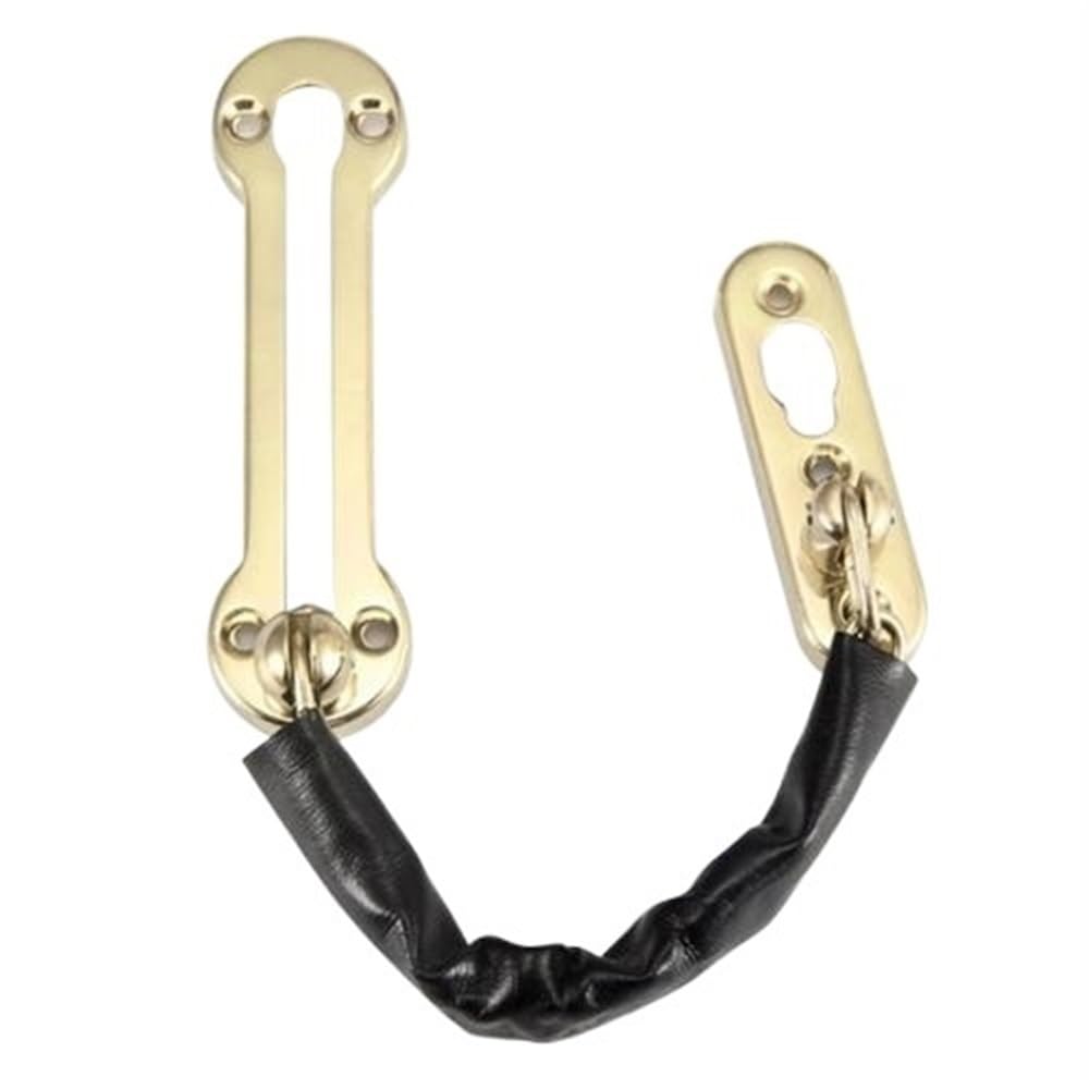 Lkfjnhepf Golden Door Chain 20Cm 5 Colors Door Lock Chain Electroplating Anti-Theft Stainless Steel Anti-Rust Thicken Bolt Safety Hardware(Golden)