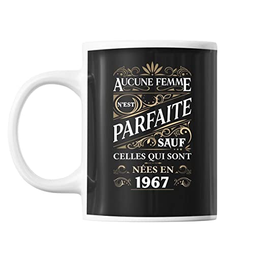 Planetee Mug 1967 Femme Parfaite 58 ans | Tasse Anniversaire imprimée en France