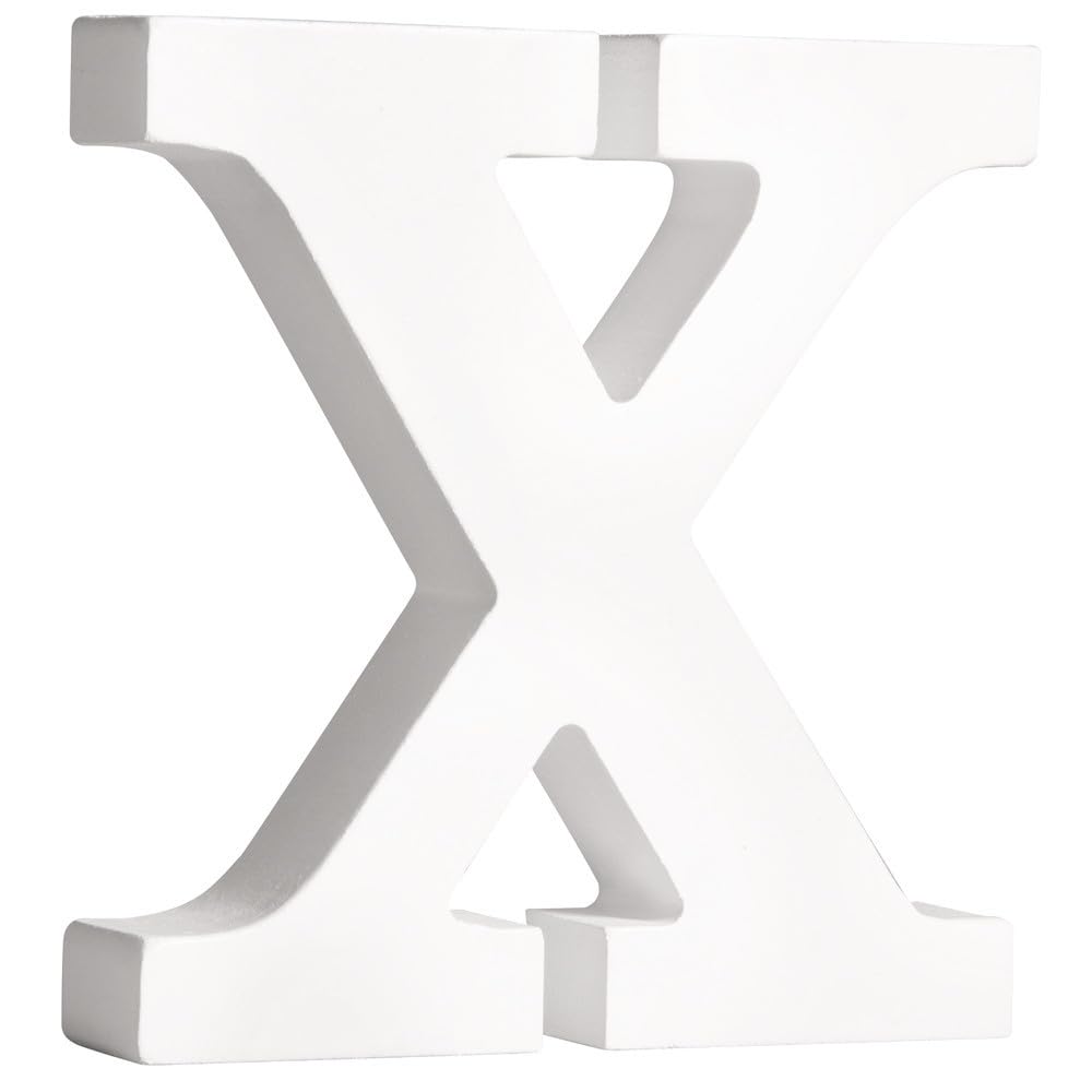 Rayher 62675000 MDF Letter X White 11 cm Thickness 2 cm
