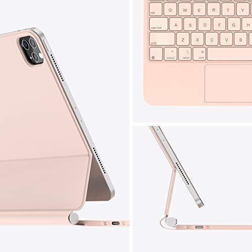 Hou Keyboard Case For 2022 Ipad Air 5Th / 4Th Generation And 2021 Ipad Pro 11 Inch 3Rd, With A Floating Design And Built‑In Trackpad, Shell Compatible With Ipad Pro 11" 2Nd Gen 2020/1St Gen #TOP2