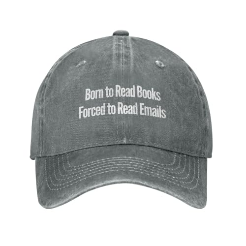 Gorra ajustable Born to Read Books para hombre y mujer