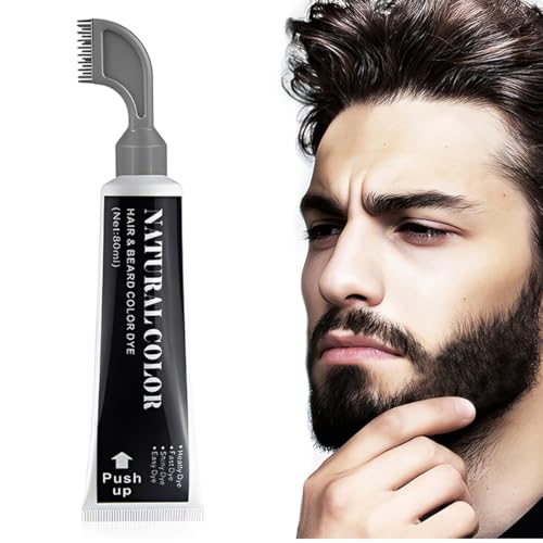YUPZAR Tinta Barba Uomo Set, Ingredienti Vegetali Naturali, Delicato, Rende i Capelli più Spessi e Voluminosi, Regali per gli Uomini