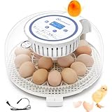 RITORNO E ARRESTO AUTOMATICI: con la nostra incubatrice di pollo completamente automatica puoi raggiungere senza sforzo tassi di schiusa ottimali. È dotato di ribaltamento automatico delle uova e di una comoda funzione di spegnimento. Il ribaltamento delle uova viene interrotto tre giorni prima della schiusa in modo che i pulcini possano adattarsi a una schiusa ideale.