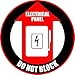 Electrical Panel - Do Not Block Floor Sign Sticker Decal 12