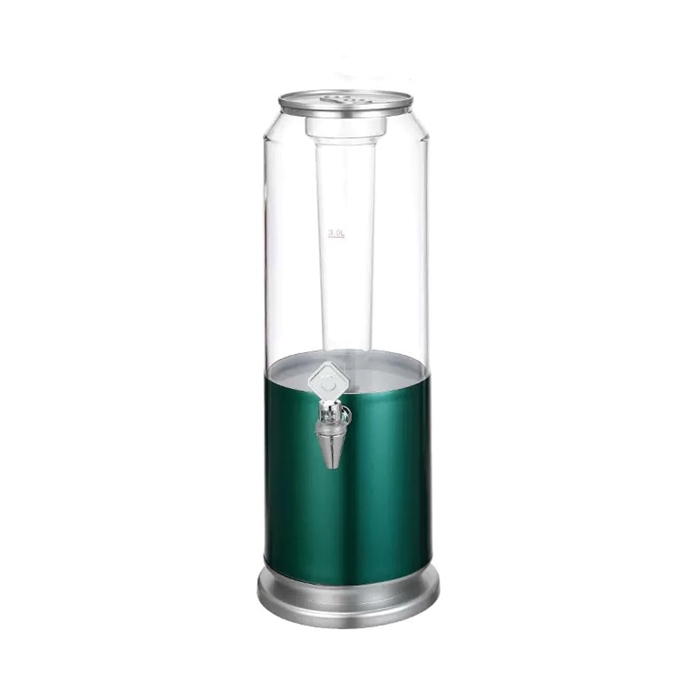 Dispensador de cerveza con núcleo de hielo y luz LED, dispensador de bebidas de mesa de 3 L para el hogar, bar y fiestas