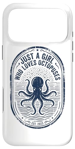 Just A Girl Who Loves Octopuses���B���e�[�W�o�b�W �X�}�z�P�[�X iPhone 17 Pro Max �p