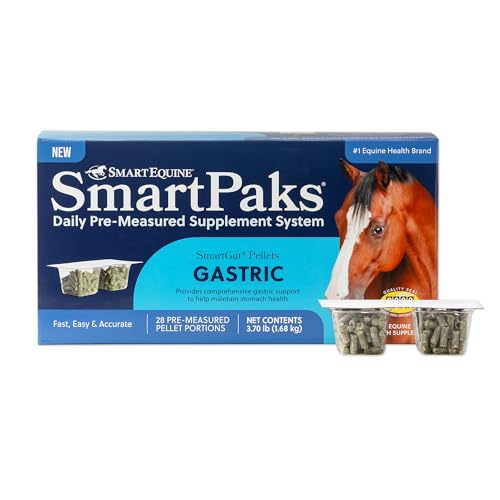 SmartEquine SmartGut SmartPaks Pellets | Helps Prevent Stomach Upset Due to Stress | Helps Protect...