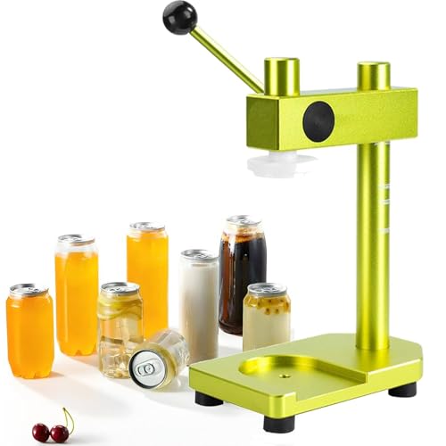 Manual Can Seamer, Vacuum Sealing Machine for Tinplate Cans, Hand Tool for Sealing, Crimping Seaming Device for 250/330/400/500/700ml Green